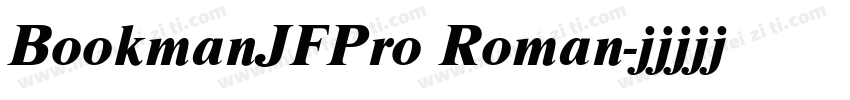 BookmanJFPro Roman字体转换